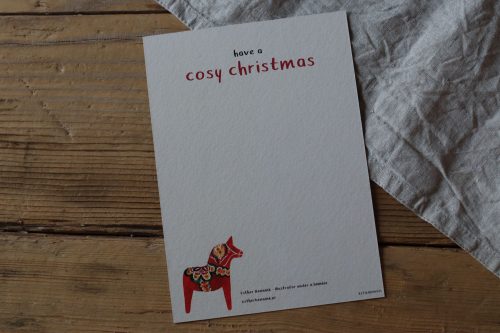 Weihnachtskarte Christmas Library – Bild 3