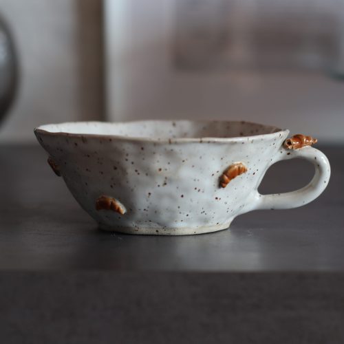 Croissant Tasse weiß