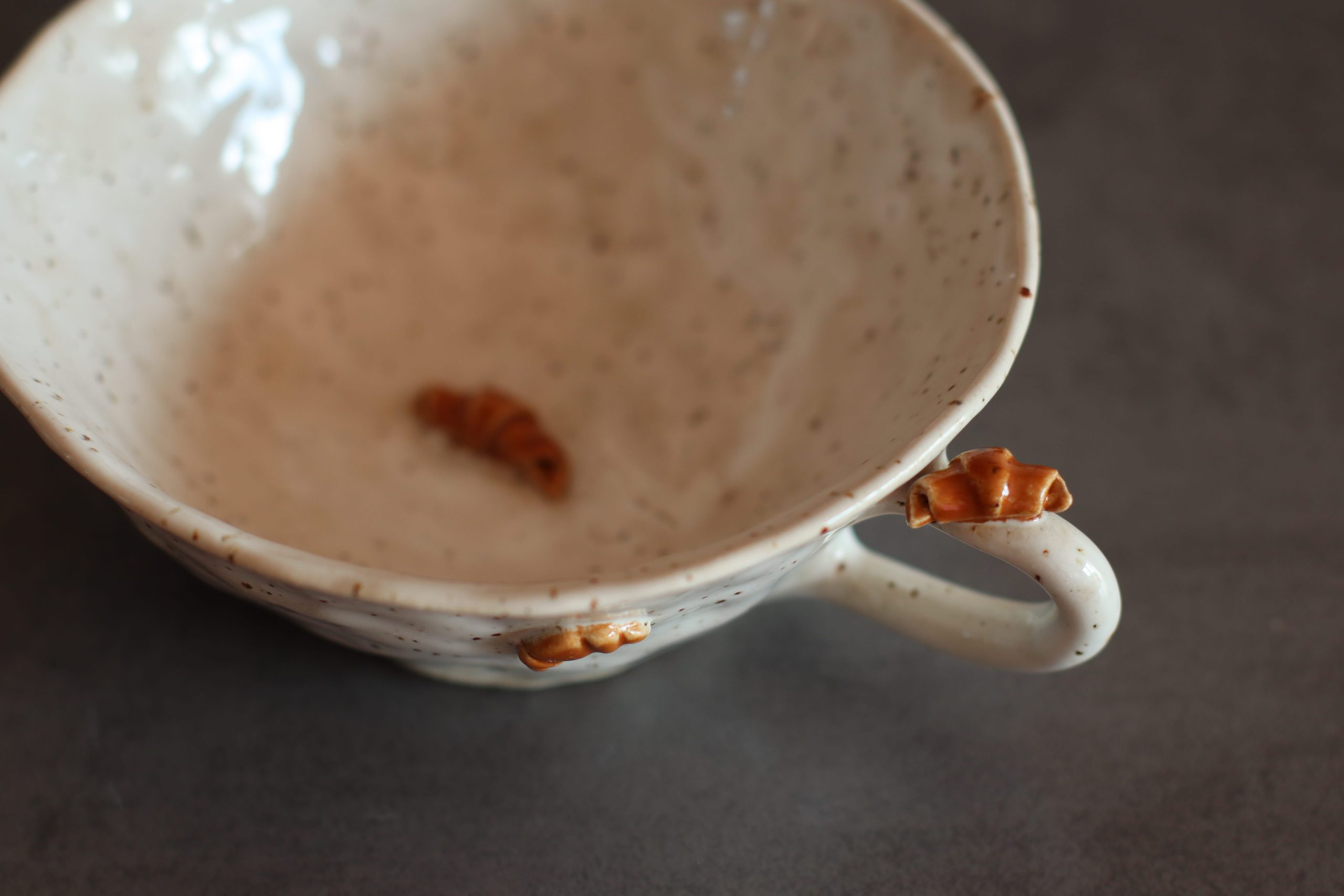 Croissant Tasse weiß – Bild 2
